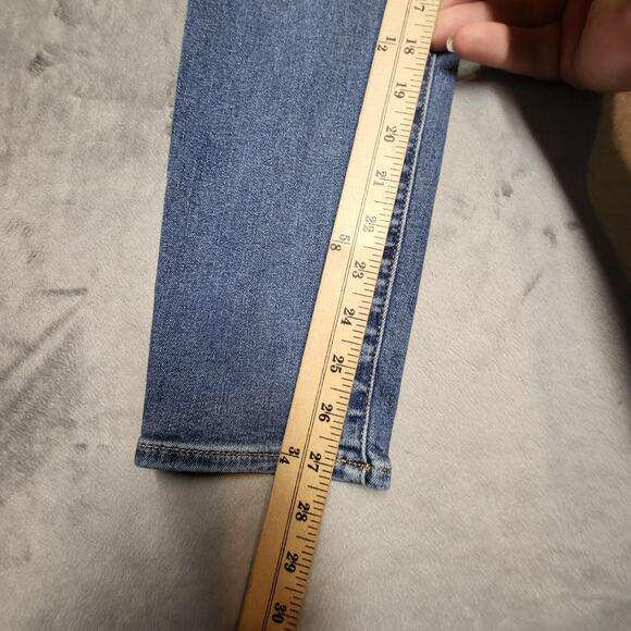 Gap Jeans Womens 12 Regular Blue True Skinny Mid Rise Stretch Denim Medium Wash - Picture 6 of 10